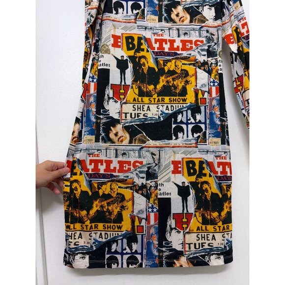 NWT Alice + Olivia x The Beatles Delora Body Con Mini Dress All Star Show 14 - Picture 7 of 12